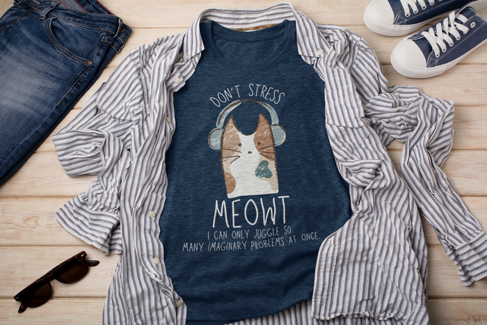"Don't Stress Meowt" Unisex T-Shirt
