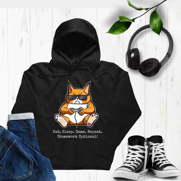 "Eat. Sleep. Game. Repeat" Unisex Hoodie