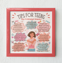 "Tips for Teens to Befriend Themselves" Poster