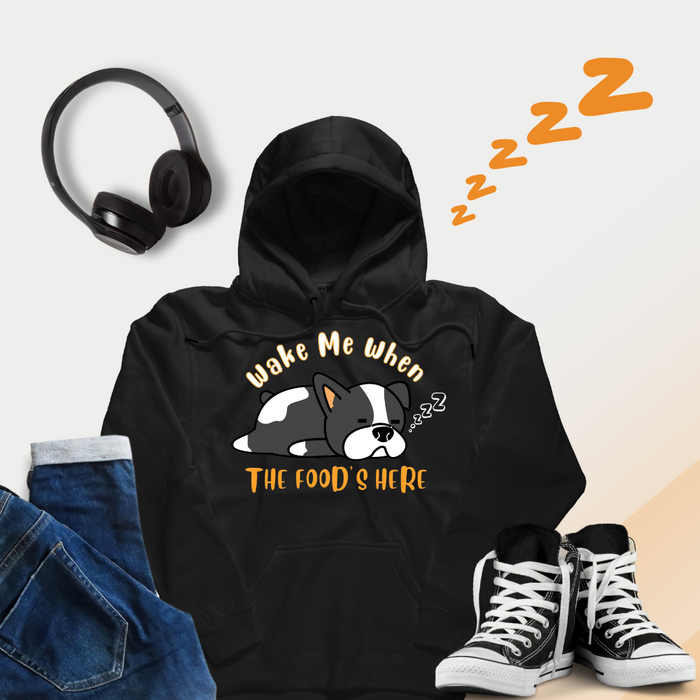 "Wake Me When the Food's Here" Unisex Hoodie